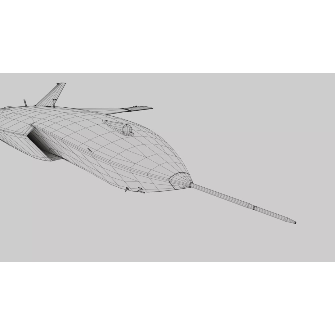 Boeing MQ-28 Ghost Bat 3D Model – Low Poly Game Ready Drone, FBX - View 16