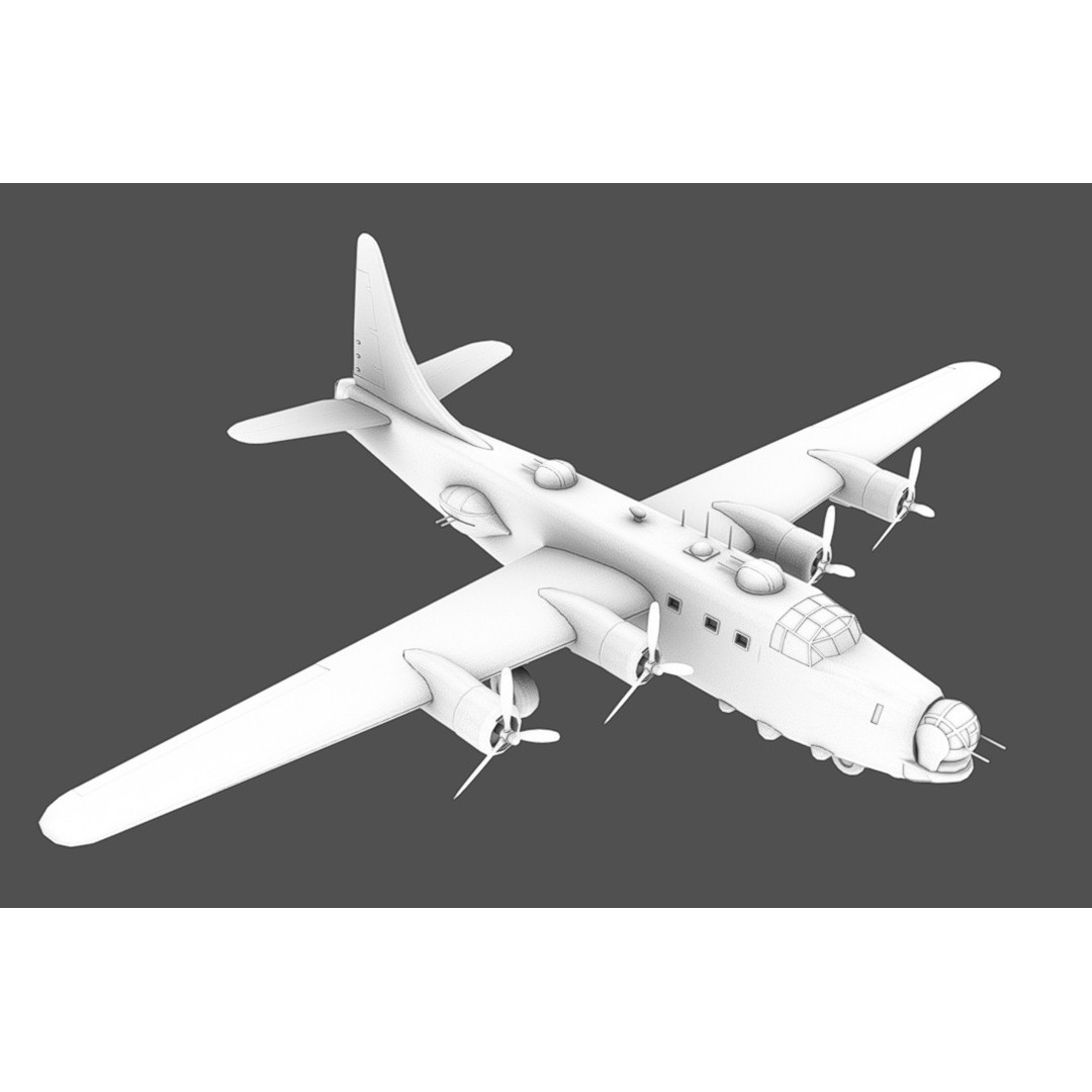 PB4Y-2 Privateer 3D Model – Low Poly Game Asset, FBX, OBJ, Blender - View 16