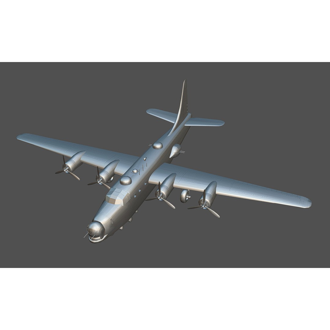 PB4Y-2 Privateer 3D Model – Low Poly Game Asset, FBX, OBJ, Blender - View 17
