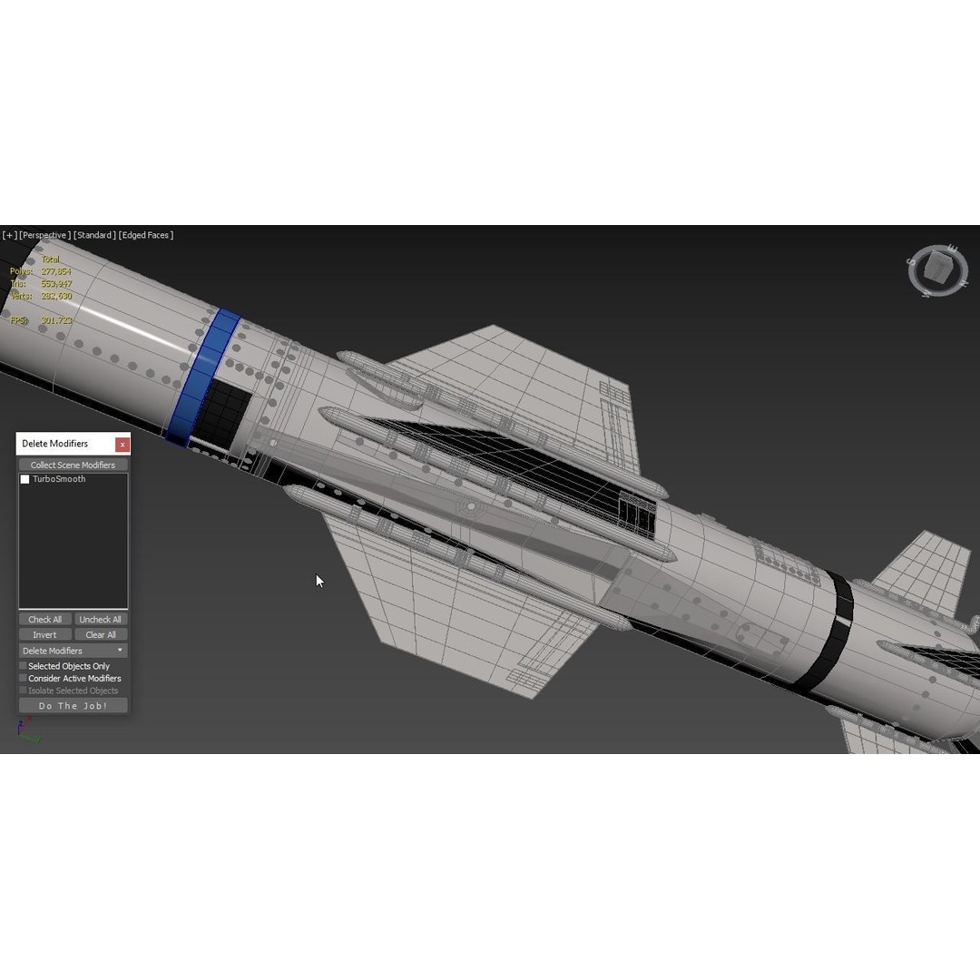AGM UGM RGM 84 Harpoon Missile 3D Model – High Poly PBR Asset, FBX - View 10