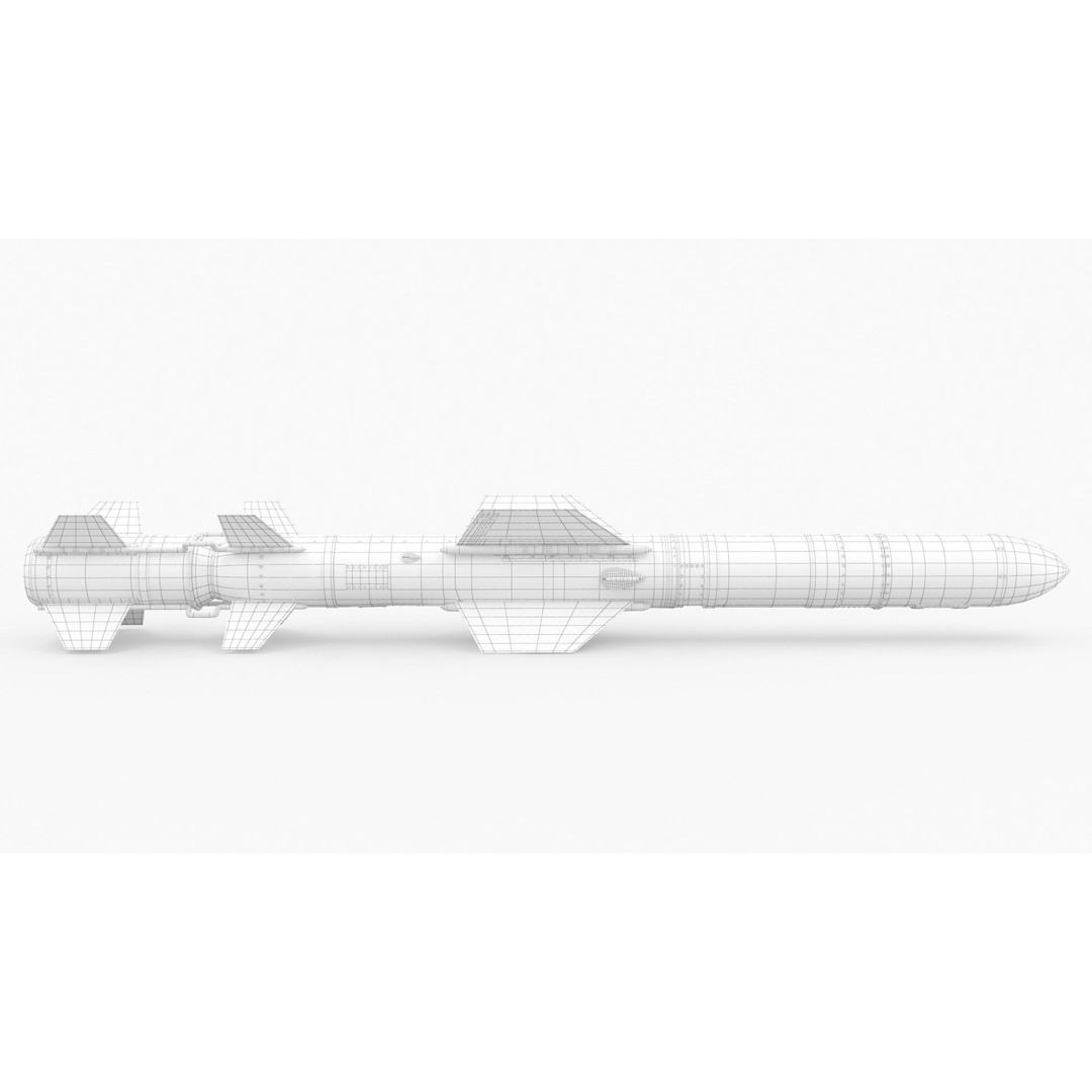 AGM UGM RGM 84 Harpoon Missile 3D Model – High Poly PBR Asset, FBX - View 15