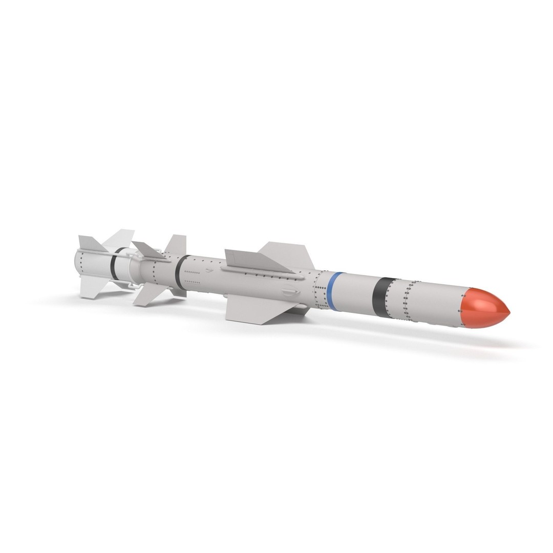 AGM UGM RGM 84 Harpoon Missile 3D Model – High Poly PBR Asset, FBX - View 24