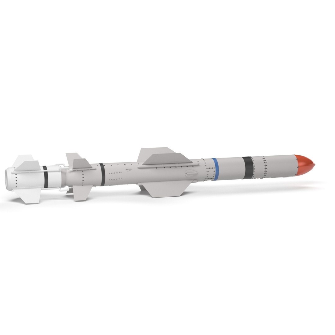 AGM UGM RGM 84 Harpoon Missile 3D Model – High Poly PBR Asset, FBX - View 26