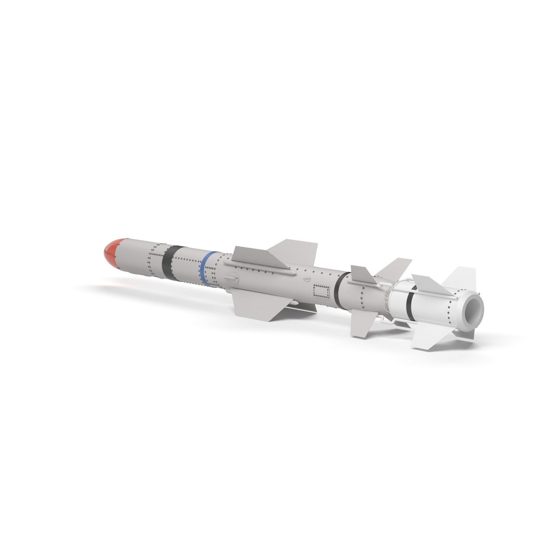 AGM UGM RGM 84 Harpoon Missile 3D Model – High Poly PBR Asset, FBX - View 30