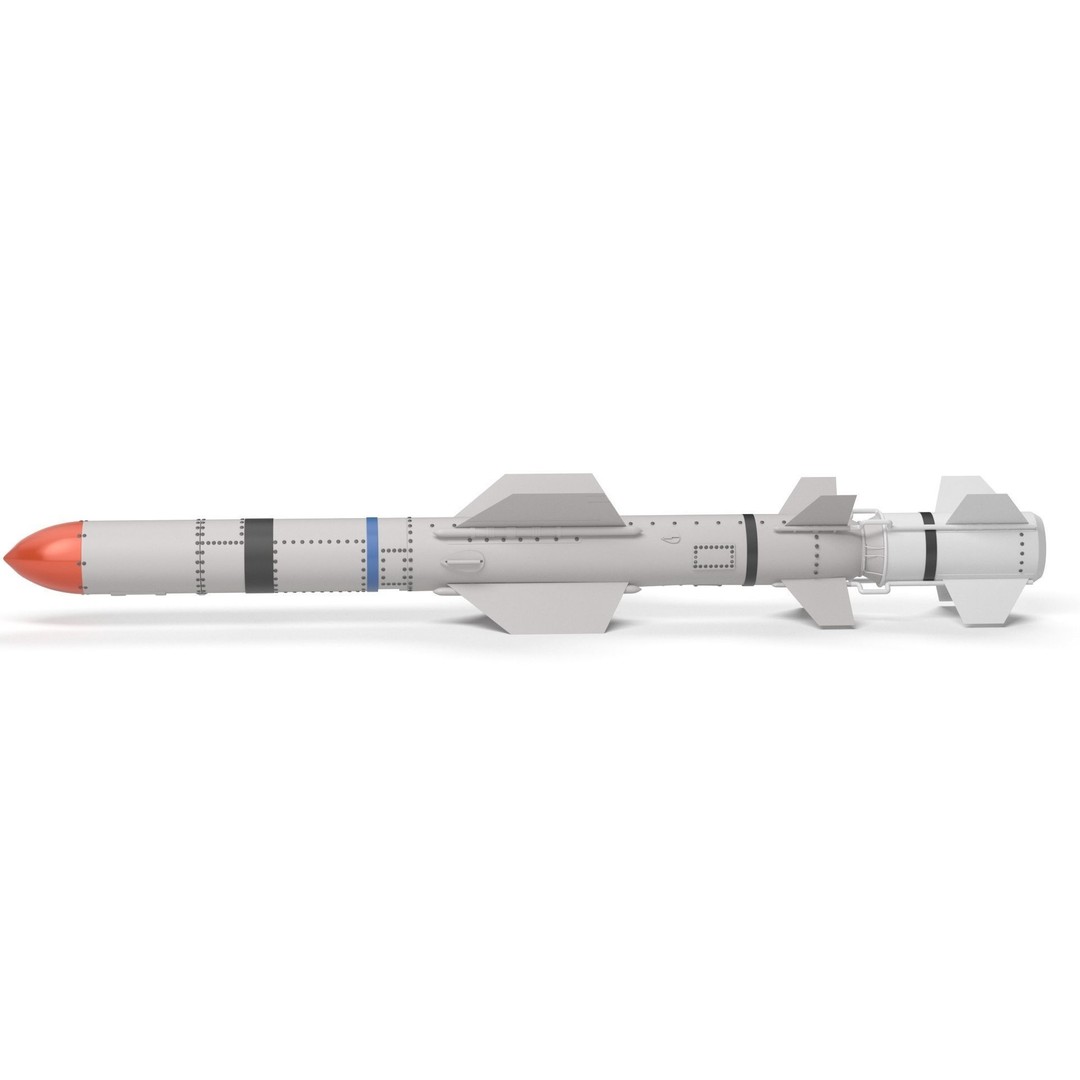 AGM UGM RGM 84 Harpoon Missile 3D Model – High Poly PBR Asset, FBX - View 32