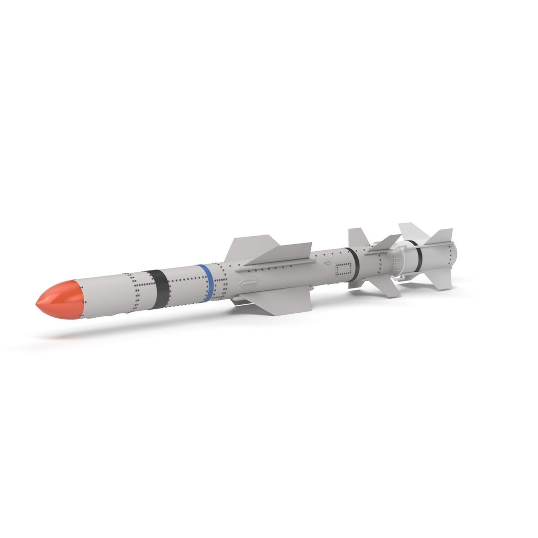 AGM UGM RGM 84 Harpoon Missile 3D Model – High Poly PBR Asset, FBX - View 34