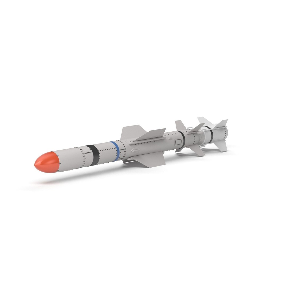 AGM UGM RGM 84 Harpoon Missile 3D Model – High Poly PBR Asset, FBX - View 35