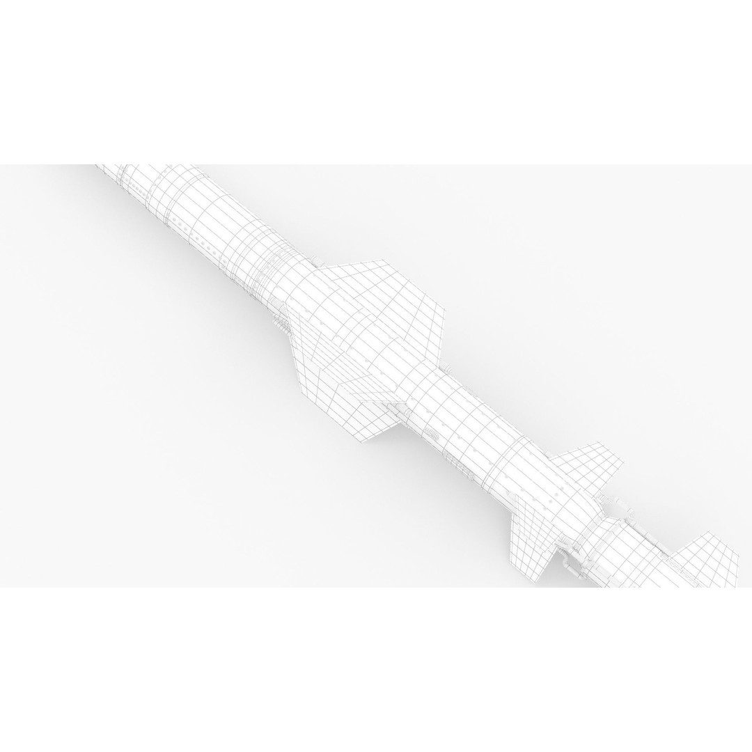 AGM UGM RGM 84 Harpoon Missile 3D Model – High Poly PBR Asset, FBX - View 38