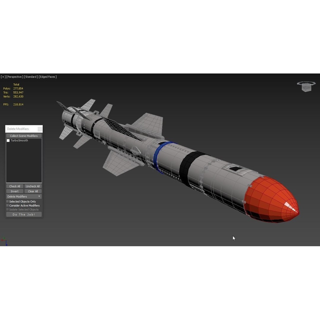AGM UGM RGM 84 Harpoon Missile 3D Model – High Poly PBR Asset, FBX - View 7