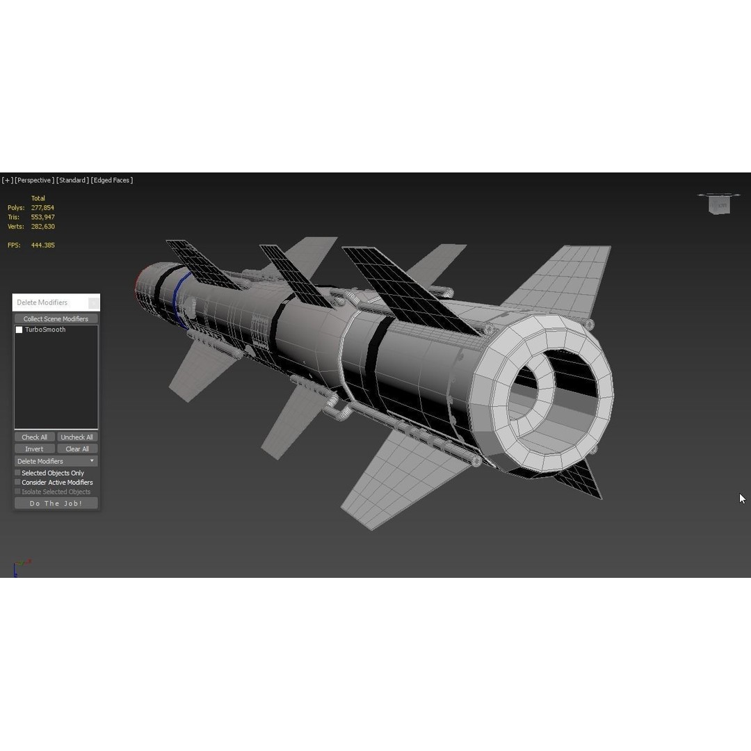 AGM UGM RGM 84 Harpoon Missile 3D Model – High Poly PBR Asset, FBX - View 8