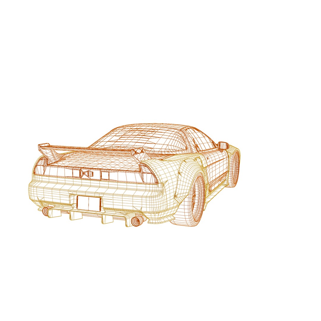 Honda NSX 3D Model – Low Poly Racing Car, PBR Textures, FBX