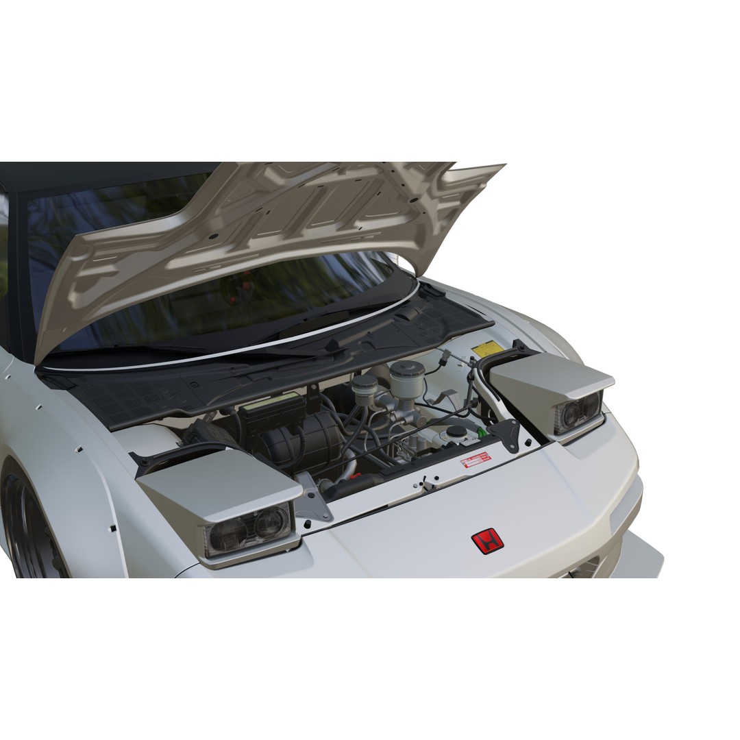 Honda NSX 3D Model – Low Poly Racing Car, PBR Textures, FBX - View 11