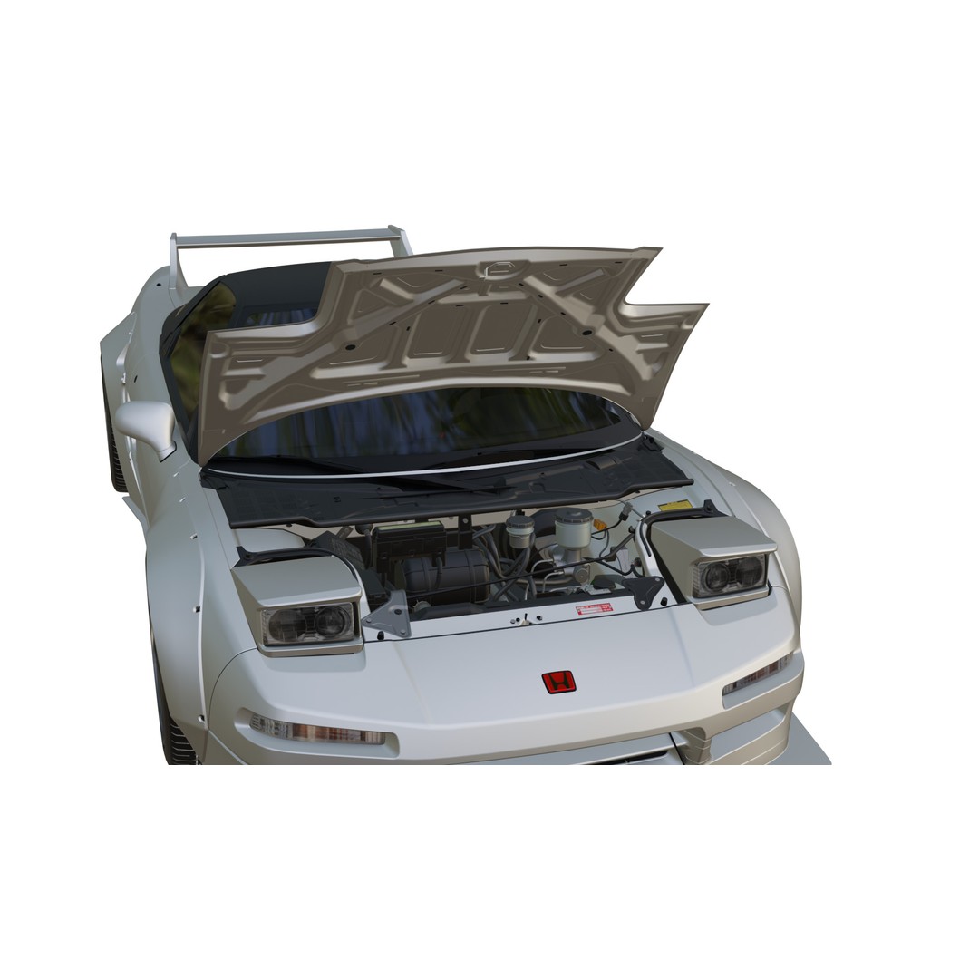 Honda NSX 3D Model – Low Poly Racing Car, PBR Textures, FBX - View 12