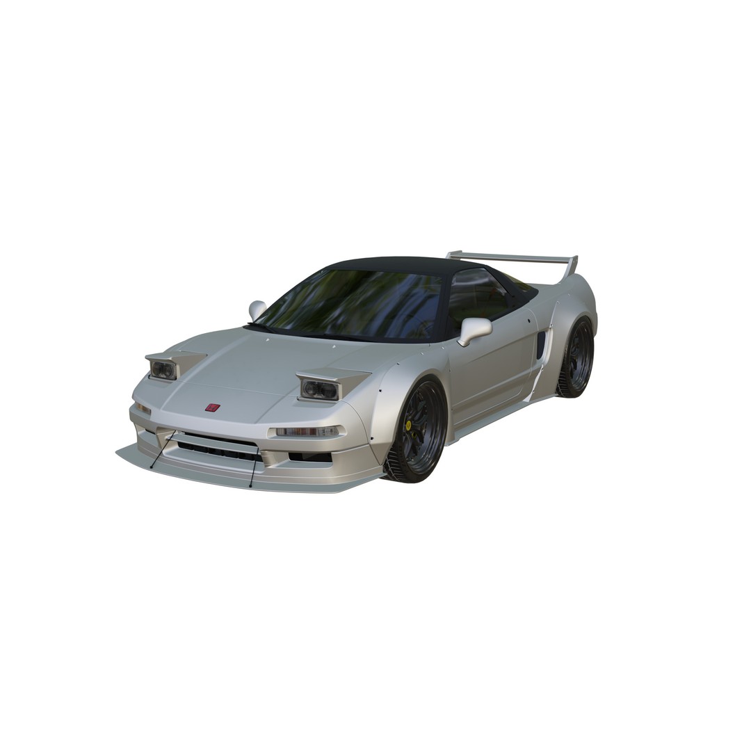 Honda NSX 3D Model – Low Poly Racing Car, PBR Textures, FBX - View 13