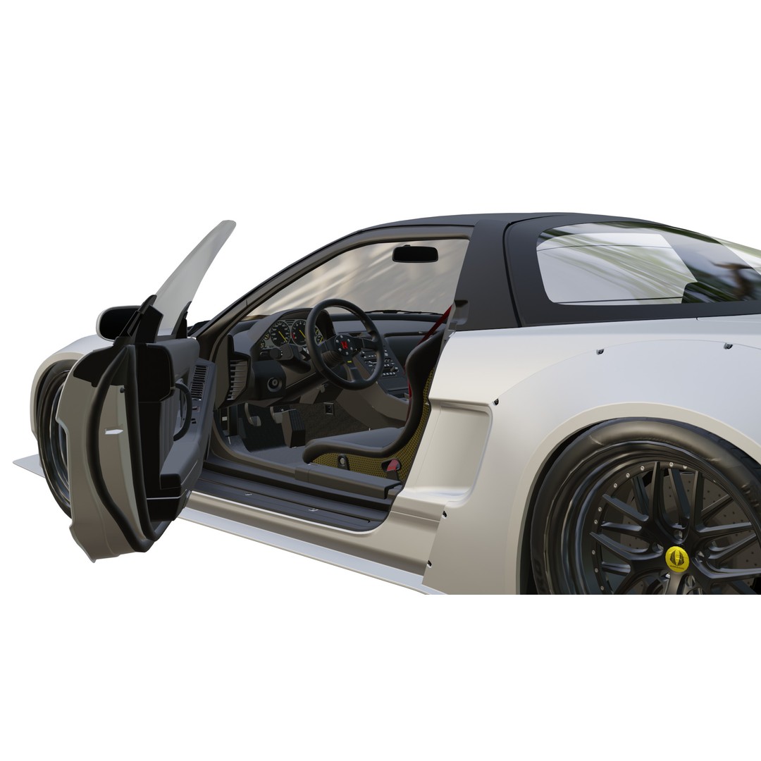 Honda NSX 3D Model – Low Poly Racing Car, PBR Textures, FBX - View 18