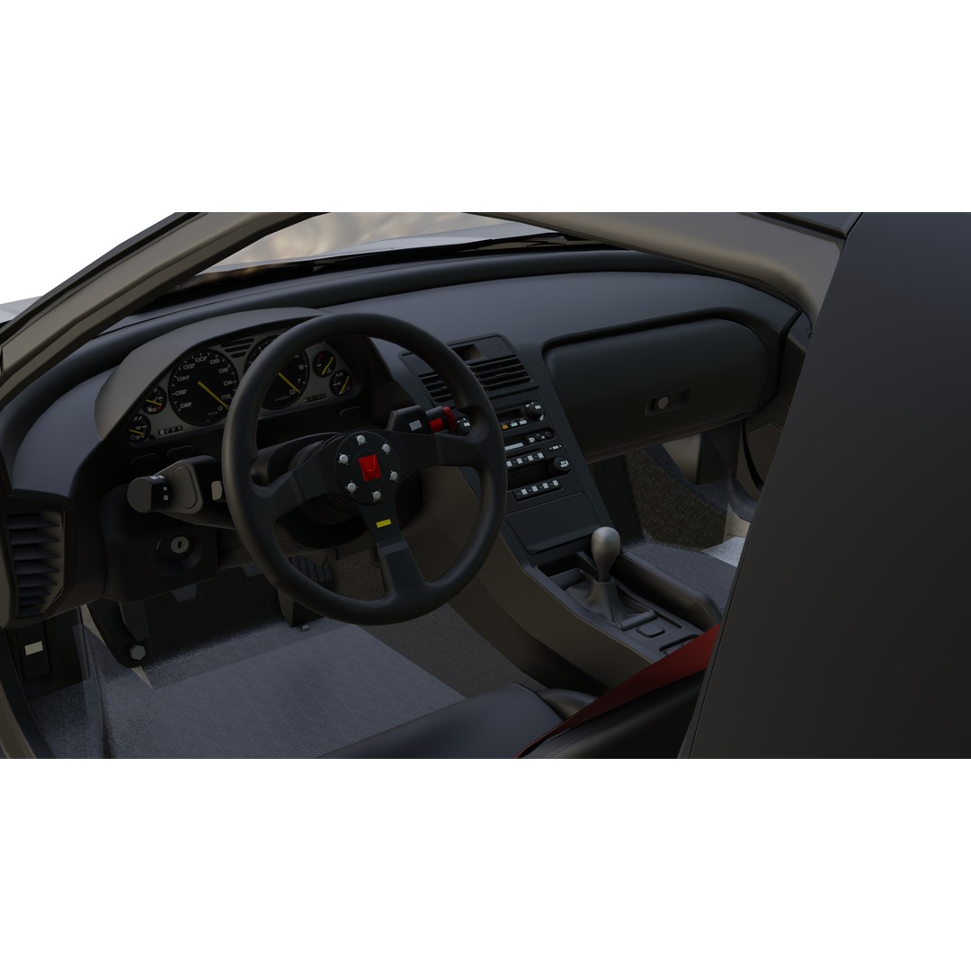 Honda NSX 3D Model – Low Poly Racing Car, PBR Textures, FBX - View 19