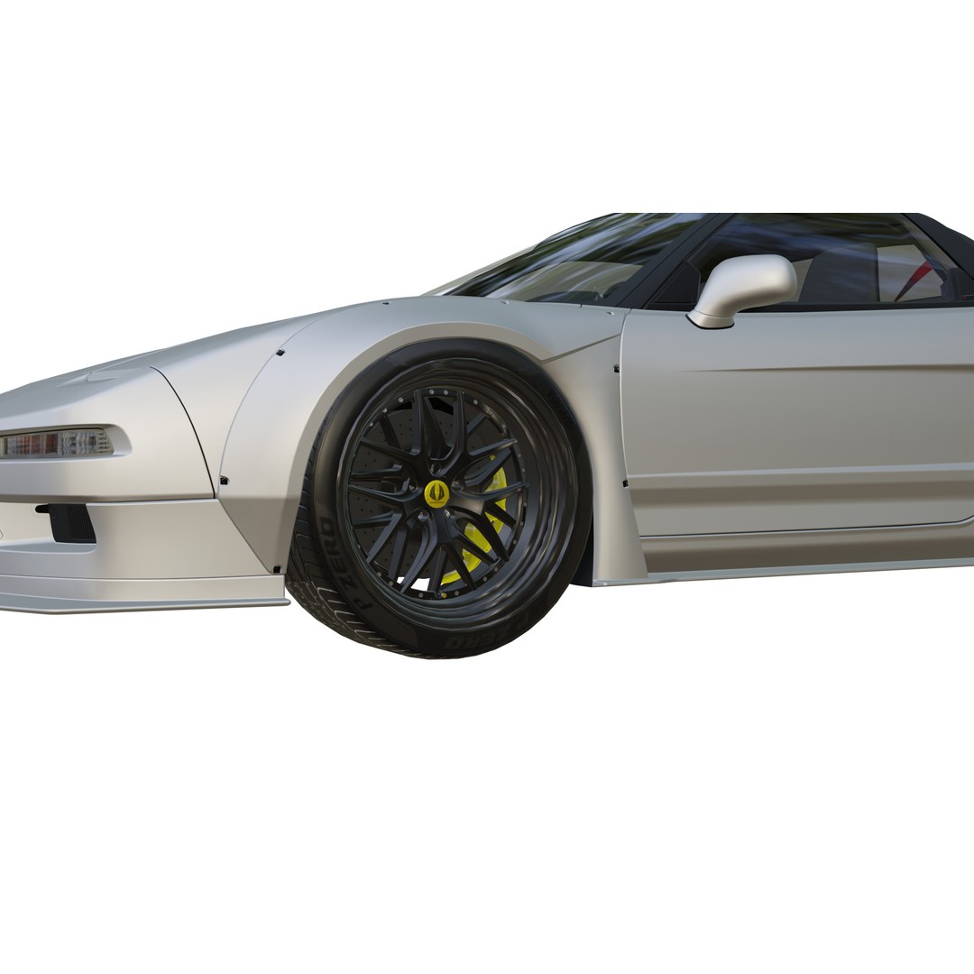 Honda NSX 3D Model – Low Poly Racing Car, PBR Textures, FBX - View 20