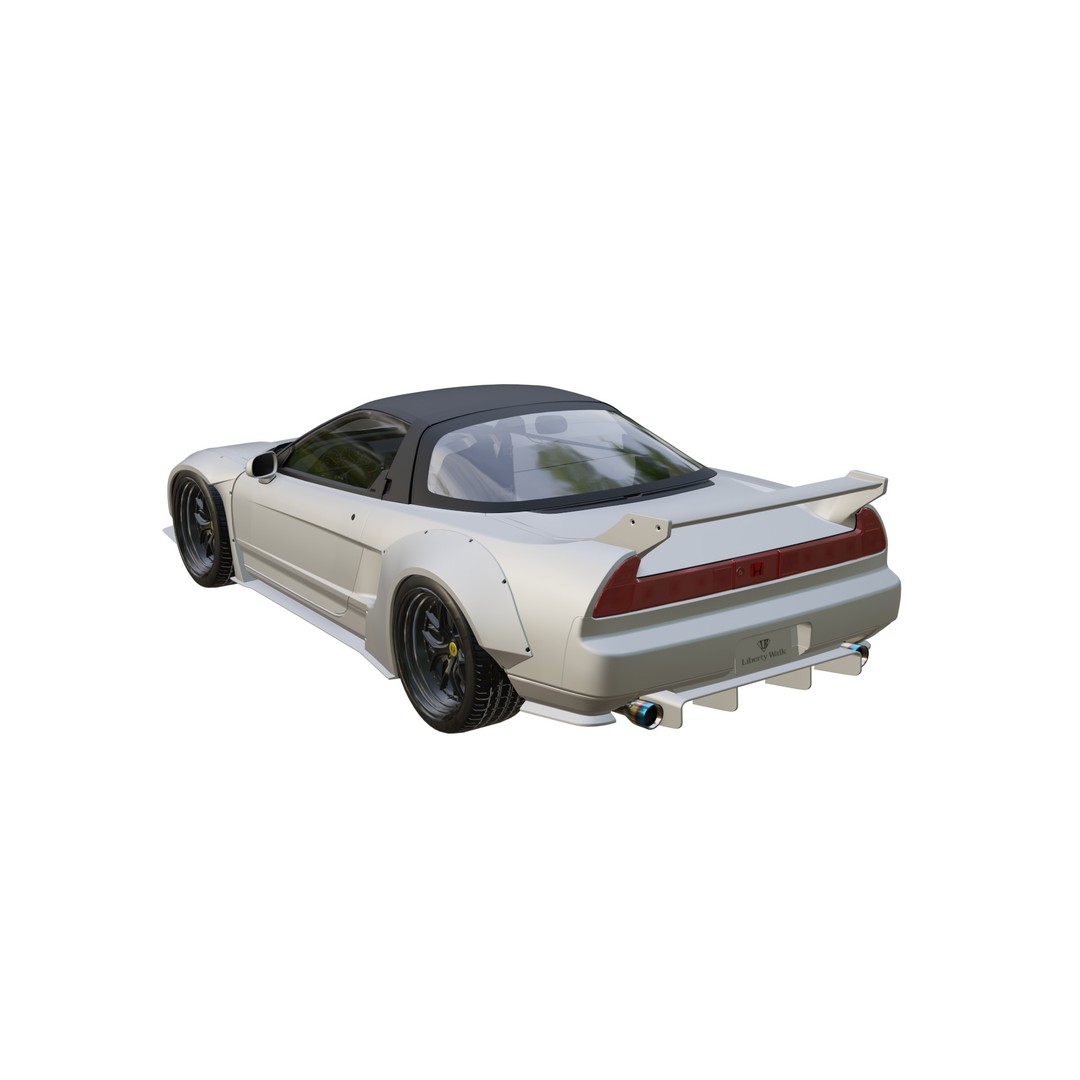Honda NSX 3D Model – Low Poly Racing Car, PBR Textures, FBX - View 4
