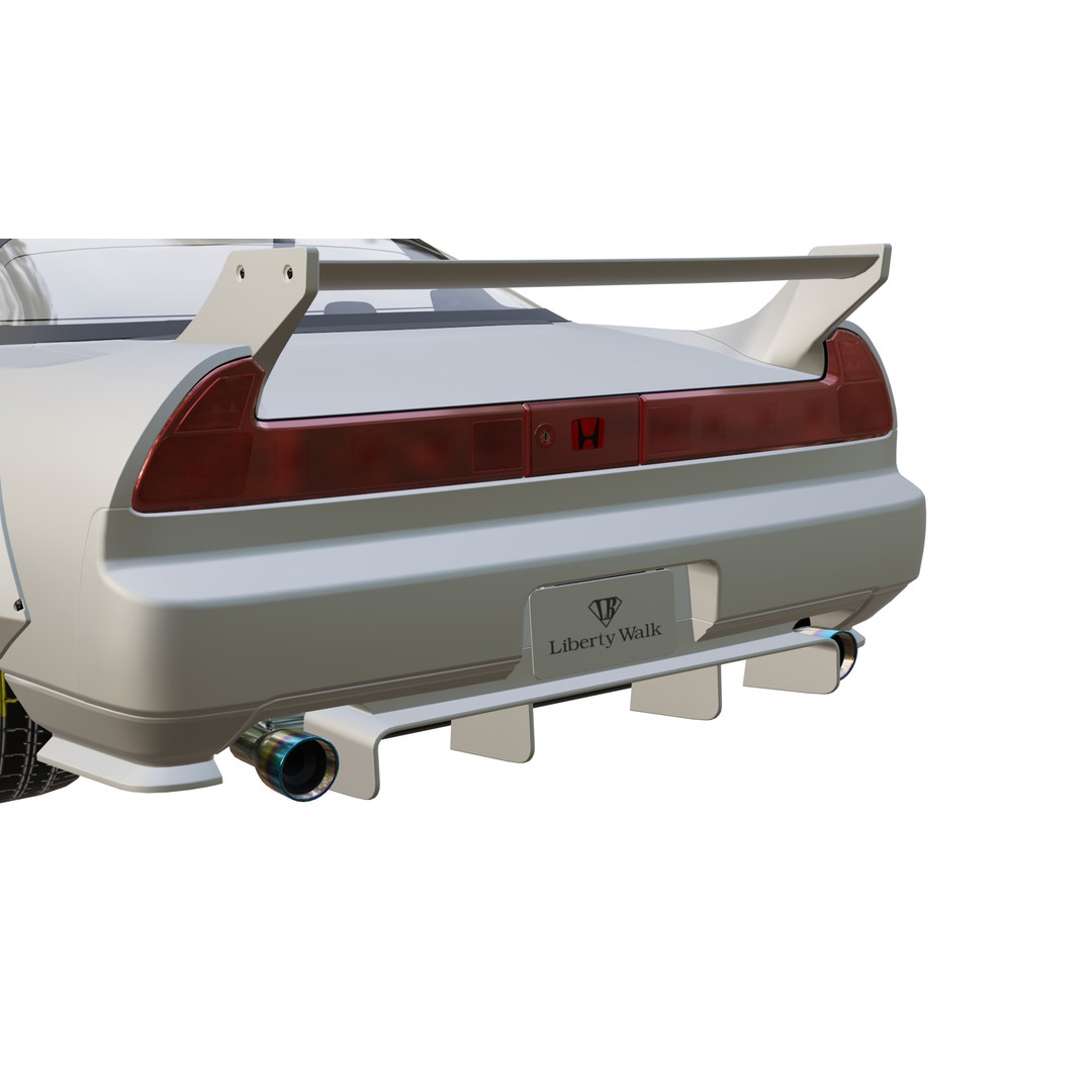 Honda NSX 3D Model – Low Poly Racing Car, PBR Textures, FBX - View 5