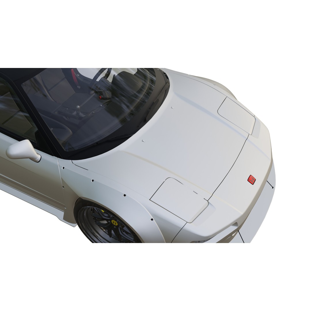 Honda NSX 3D Model – Low Poly Racing Car, PBR Textures, FBX - View 6
