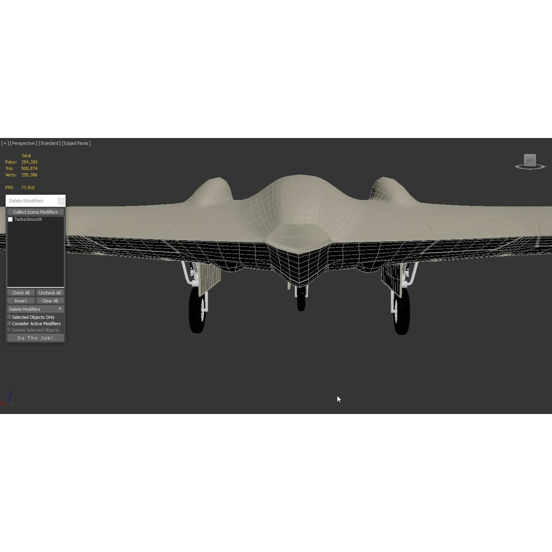 Lockheed Martin RQ-170 Sentinel UAV Drone 3D Model – PBR Textured, Game Ready Formats - View 11