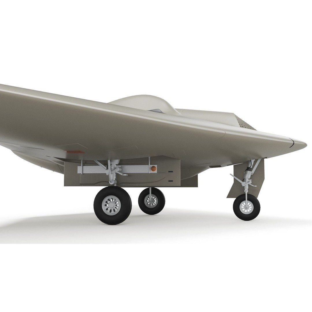 Lockheed Martin RQ-170 Sentinel UAV Drone 3D Model – PBR Textured, Game Ready Formats - View 14