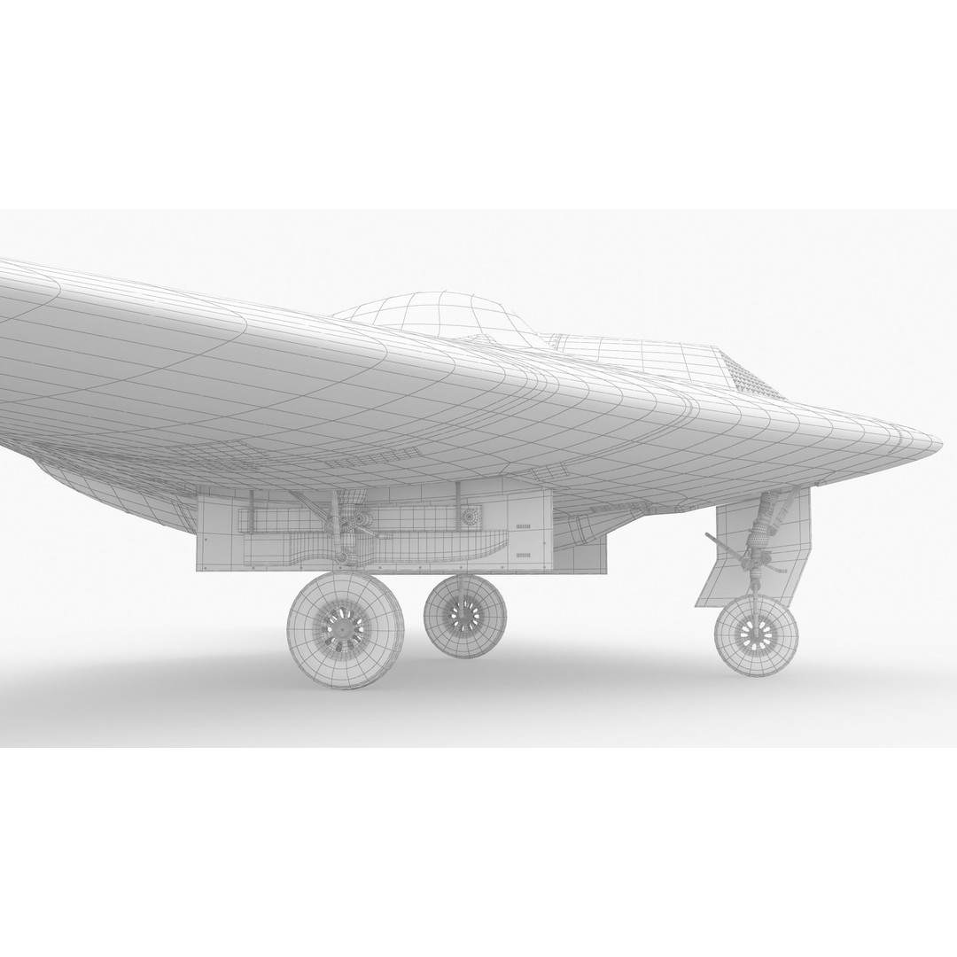 Lockheed Martin RQ-170 Sentinel UAV Drone 3D Model – PBR Textured, Game Ready Formats - View 15