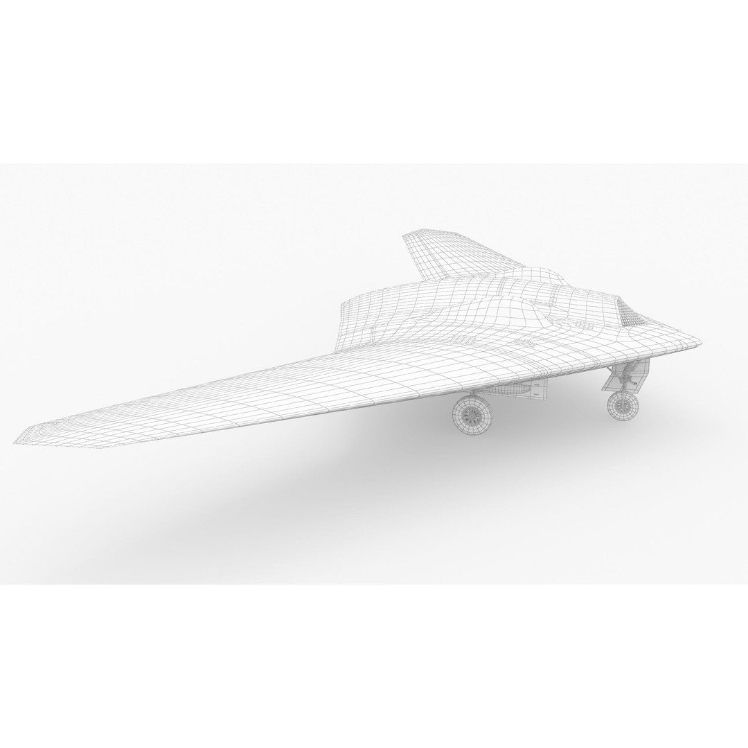 Lockheed Martin RQ-170 Sentinel UAV Drone 3D Model – PBR Textured, Game Ready Formats - View 17