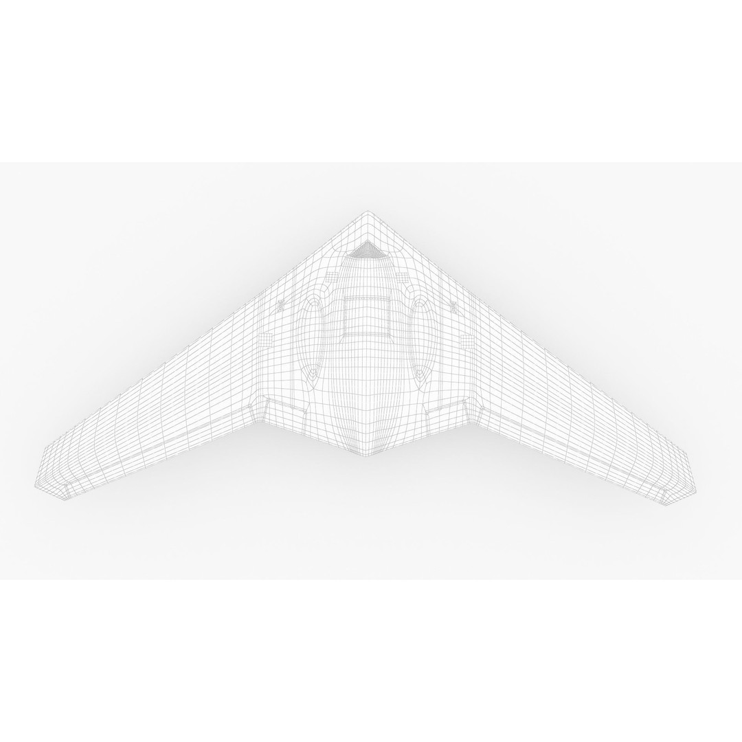 Lockheed Martin RQ-170 Sentinel UAV Drone 3D Model – PBR Textured, Game Ready Formats - View 19