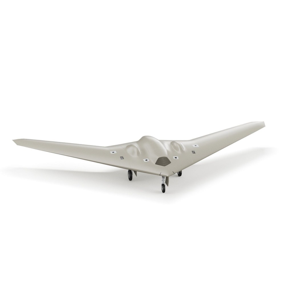 Lockheed Martin RQ-170 Sentinel UAV Drone 3D Model – PBR Textured, Game Ready Formats - View 22