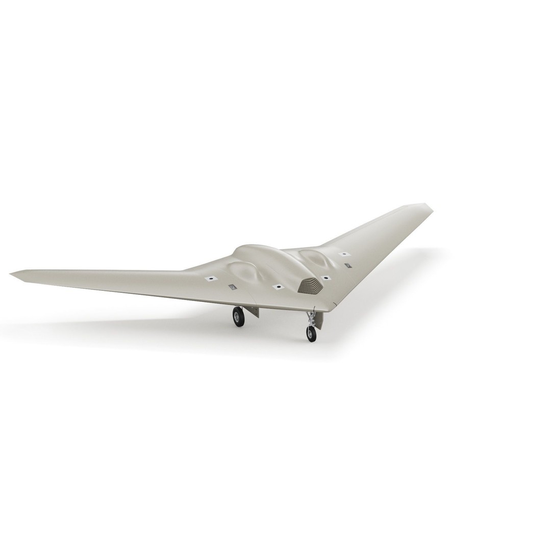 Lockheed Martin RQ-170 Sentinel UAV Drone 3D Model – PBR Textured, Game Ready Formats - View 23
