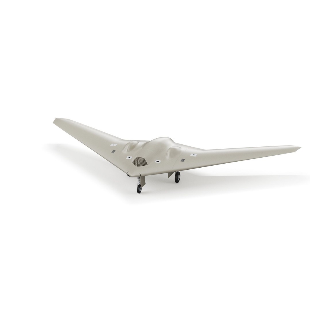 Lockheed Martin RQ-170 Sentinel UAV Drone 3D Model – PBR Textured, Game Ready Formats - View 37