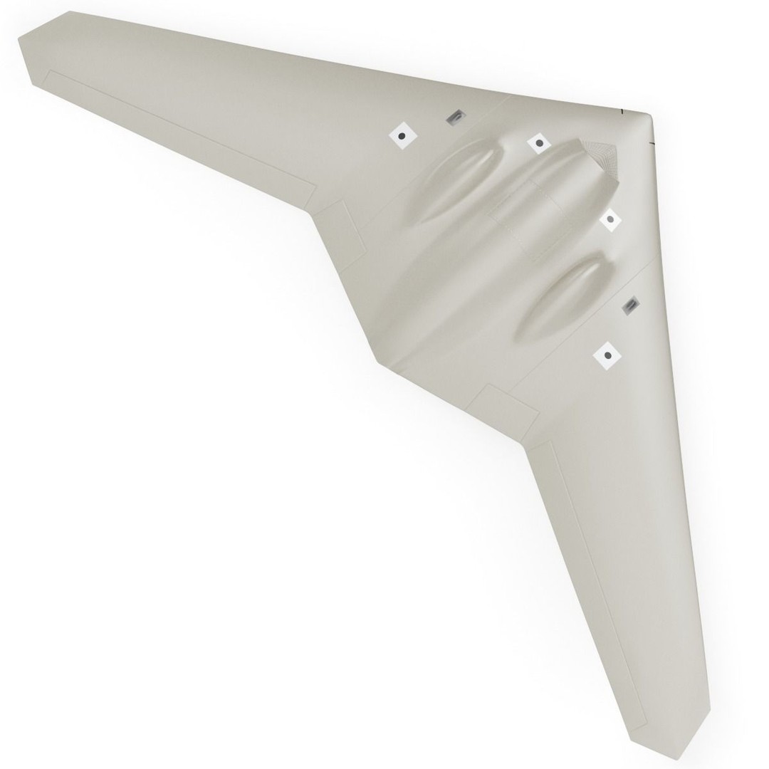 Lockheed Martin RQ-170 Sentinel UAV Drone 3D Model – PBR Textured, Game Ready Formats - View 38