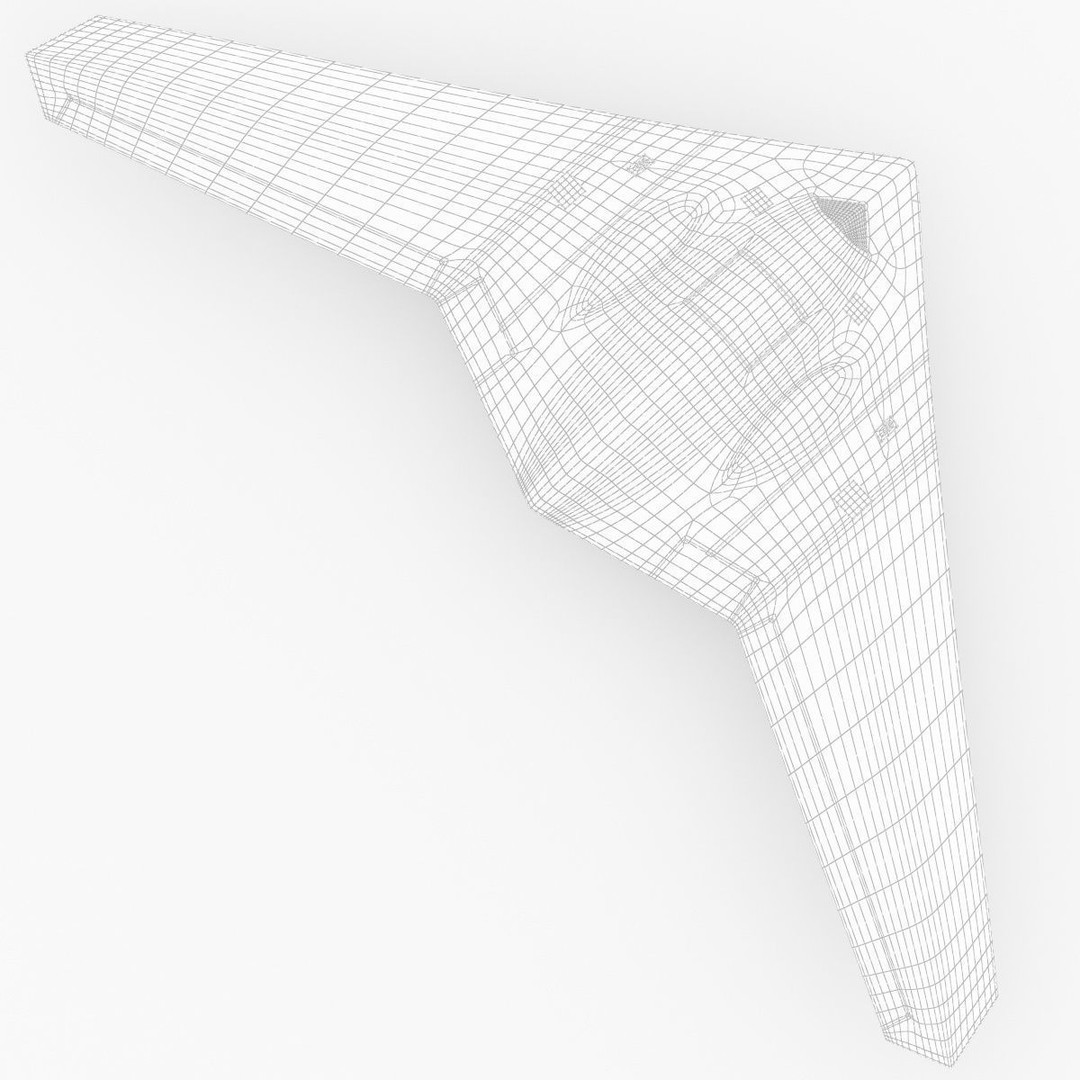 Lockheed Martin RQ-170 Sentinel UAV Drone 3D Model – PBR Textured, Game Ready Formats - View 39
