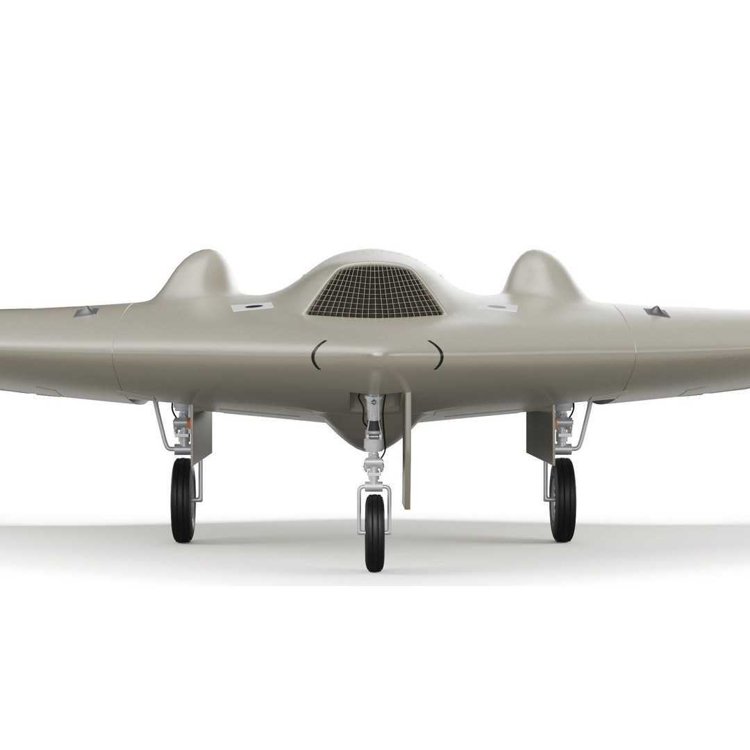 Lockheed Martin RQ-170 Sentinel UAV Drone 3D Model – PBR Textured, Game Ready Formats - View 4