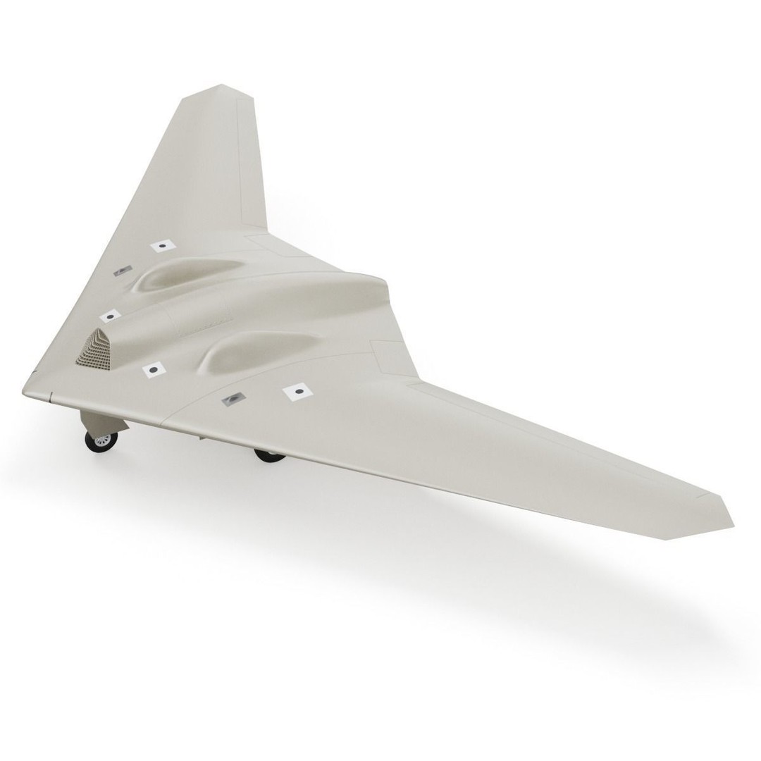 Lockheed Martin RQ-170 Sentinel UAV Drone 3D Model – PBR Textured, Game Ready Formats - View 40