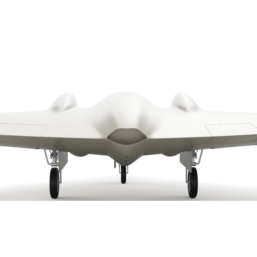 Lockheed Martin RQ-170 Sentinel UAV Drone 3D Model – PBR Textured, Game Ready Formats - View 6