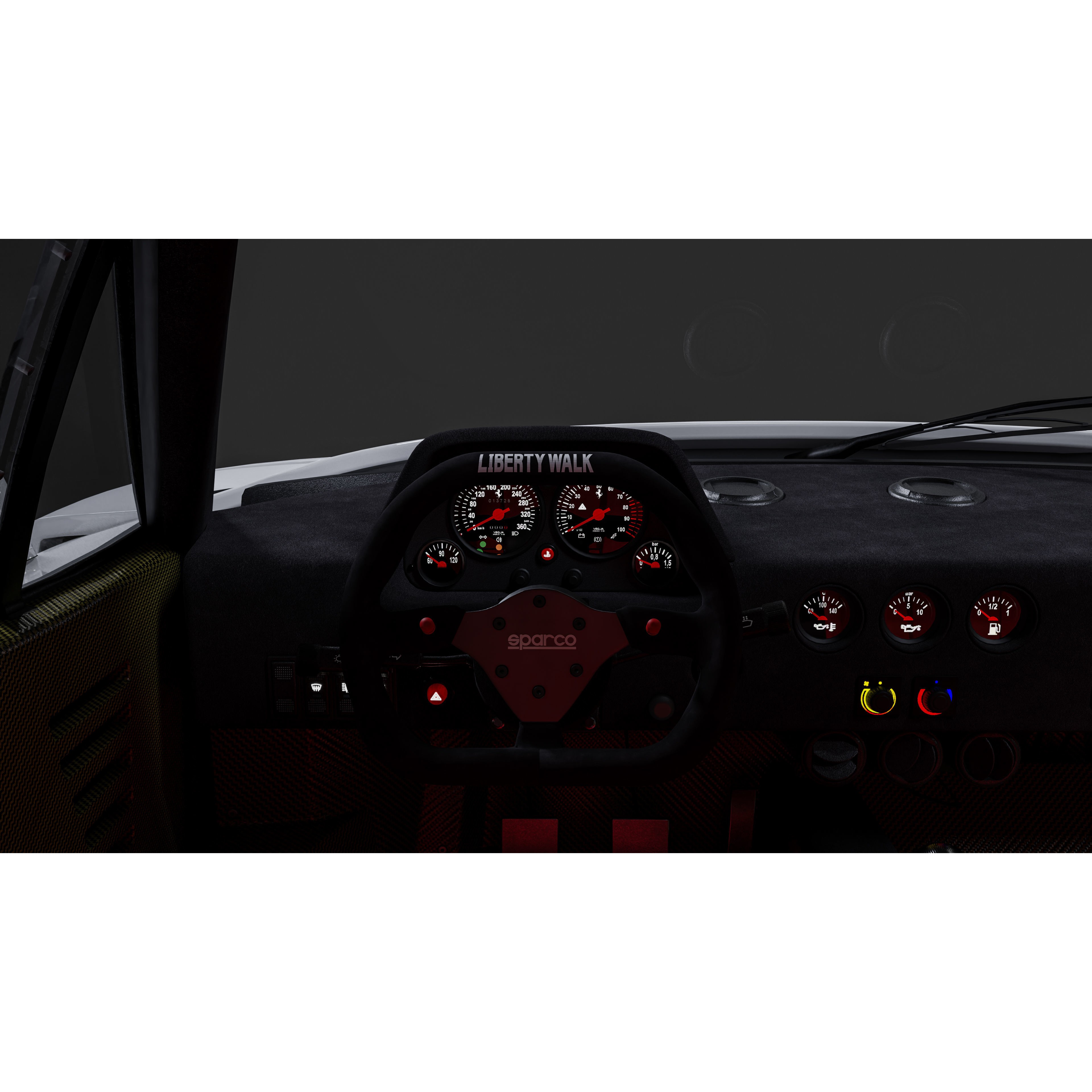 Ferrari F40 Liberty Walk - Game-Ready 3D Model - View 11