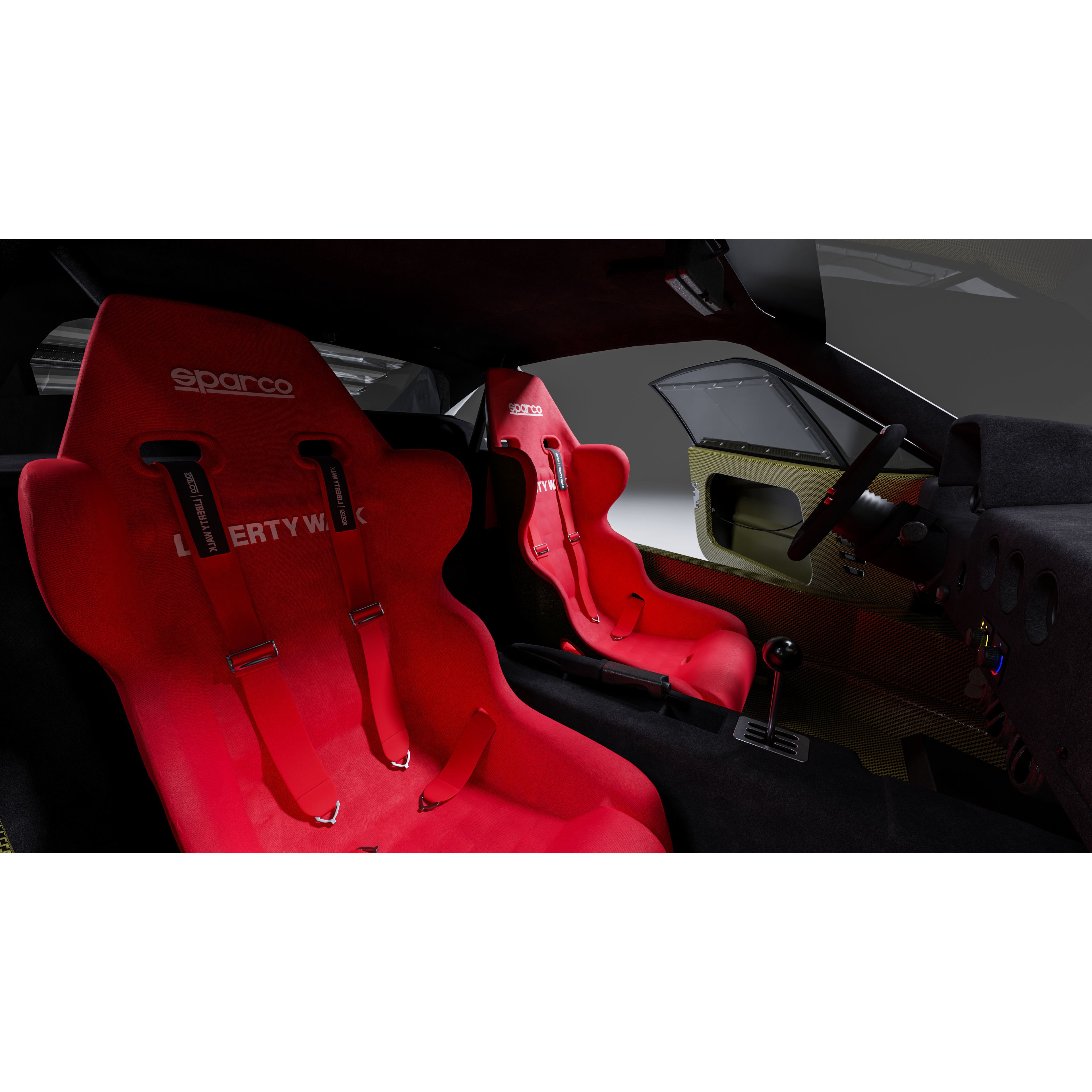 Ferrari F40 Liberty Walk - Game-Ready 3D Model - View 12