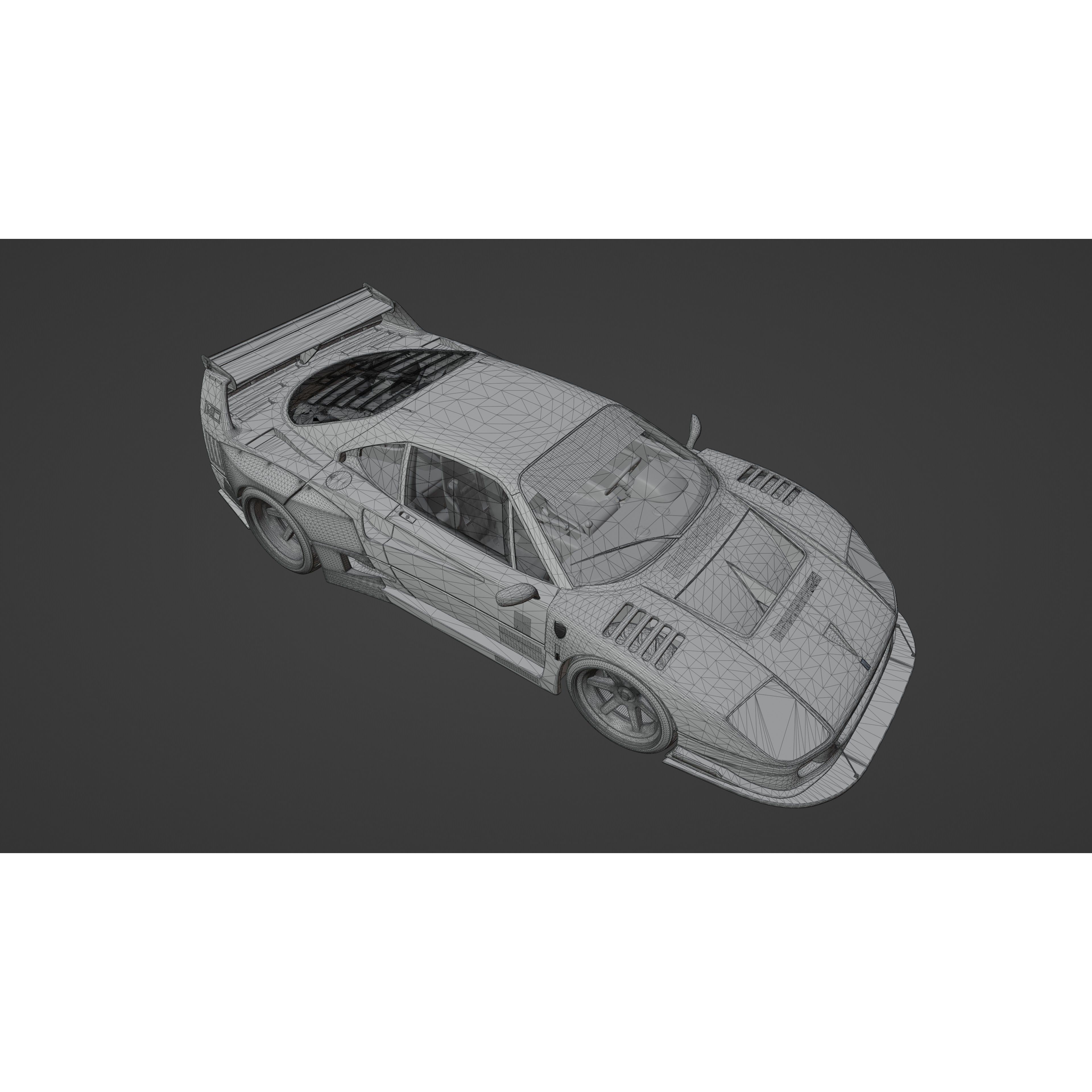 Ferrari F40 Liberty Walk - Game-Ready 3D Model - View 16