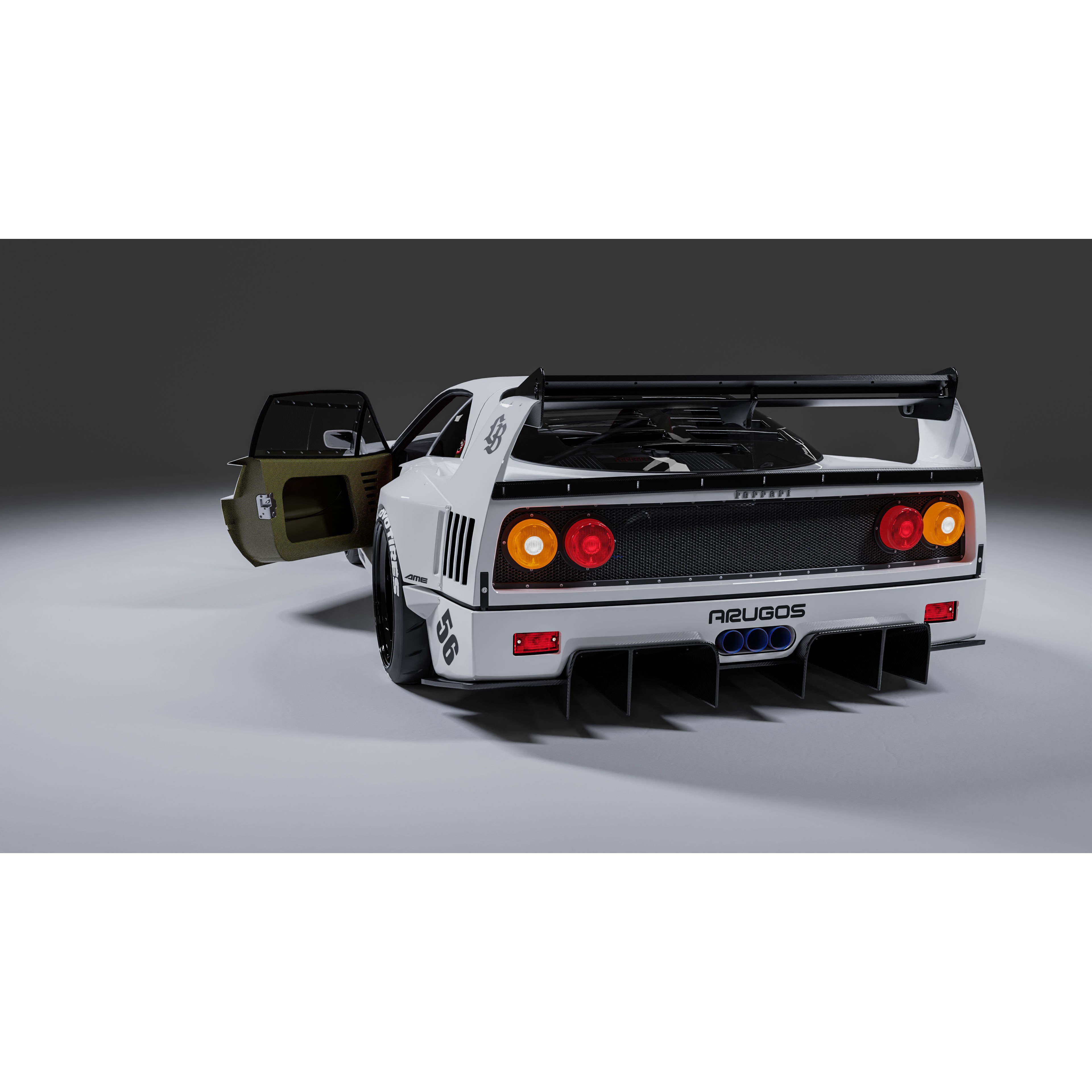 Ferrari F40 Liberty Walk - Game-Ready 3D Model - View 27