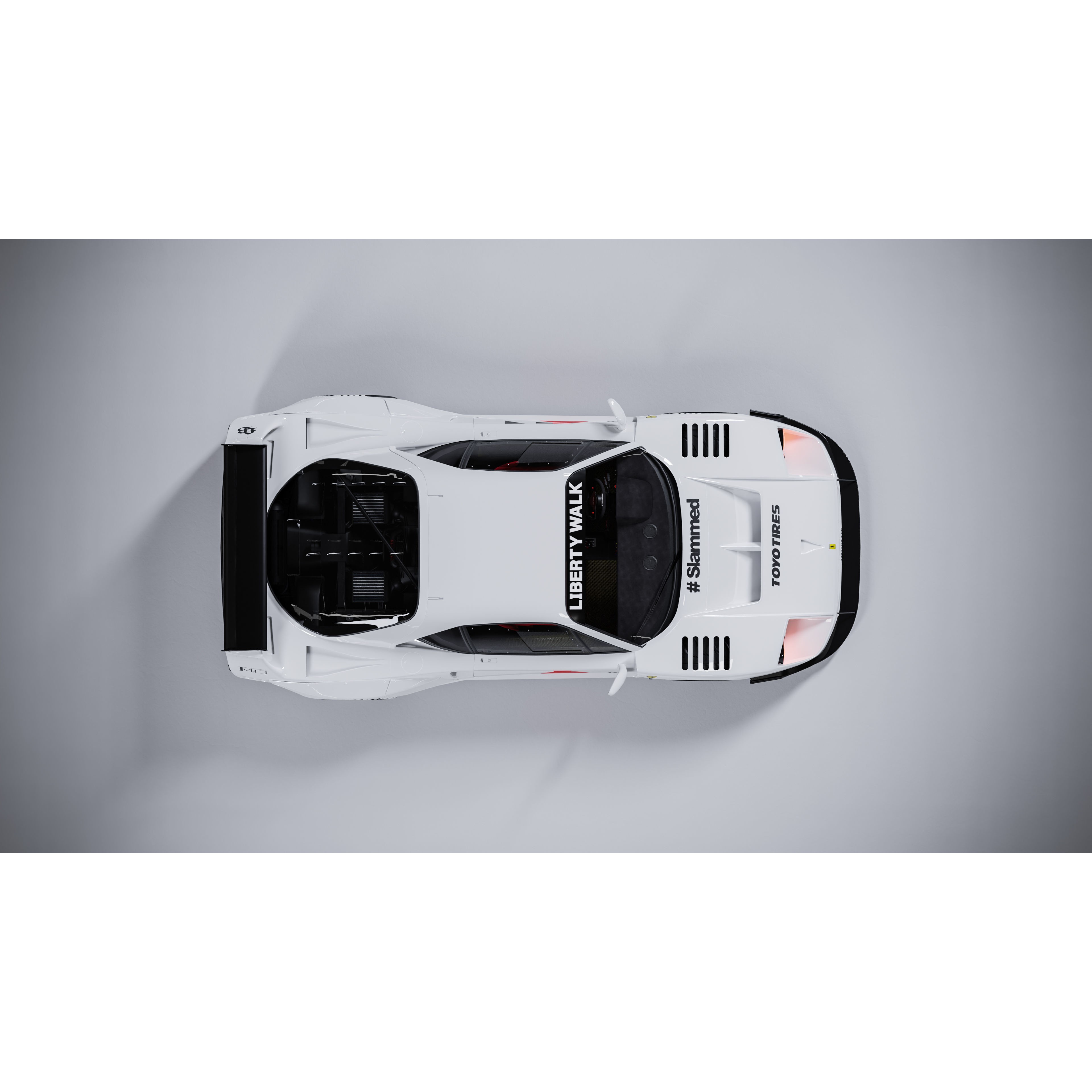 Ferrari F40 Liberty Walk - Game-Ready 3D Model - View 5