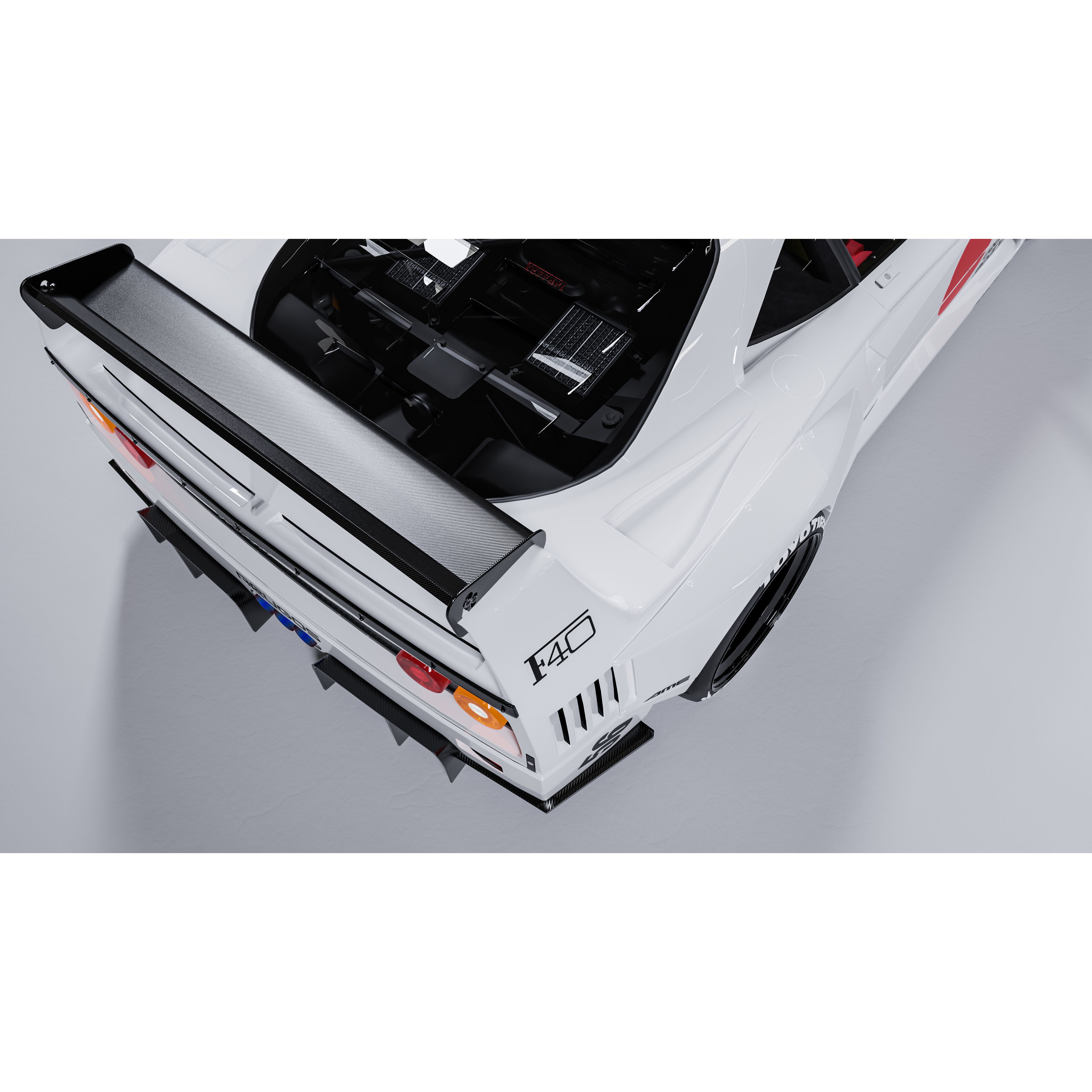Ferrari F40 Liberty Walk - Game-Ready 3D Model - View 8