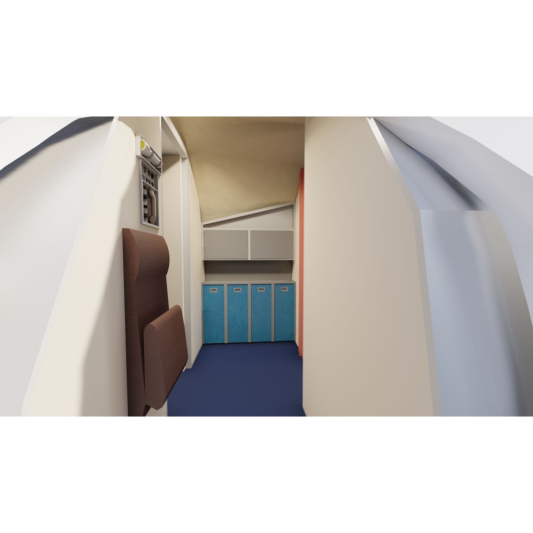 Vickers Viscount V700 & V800 3D Model – Detailed Aircraft, PBR Textures - View 29