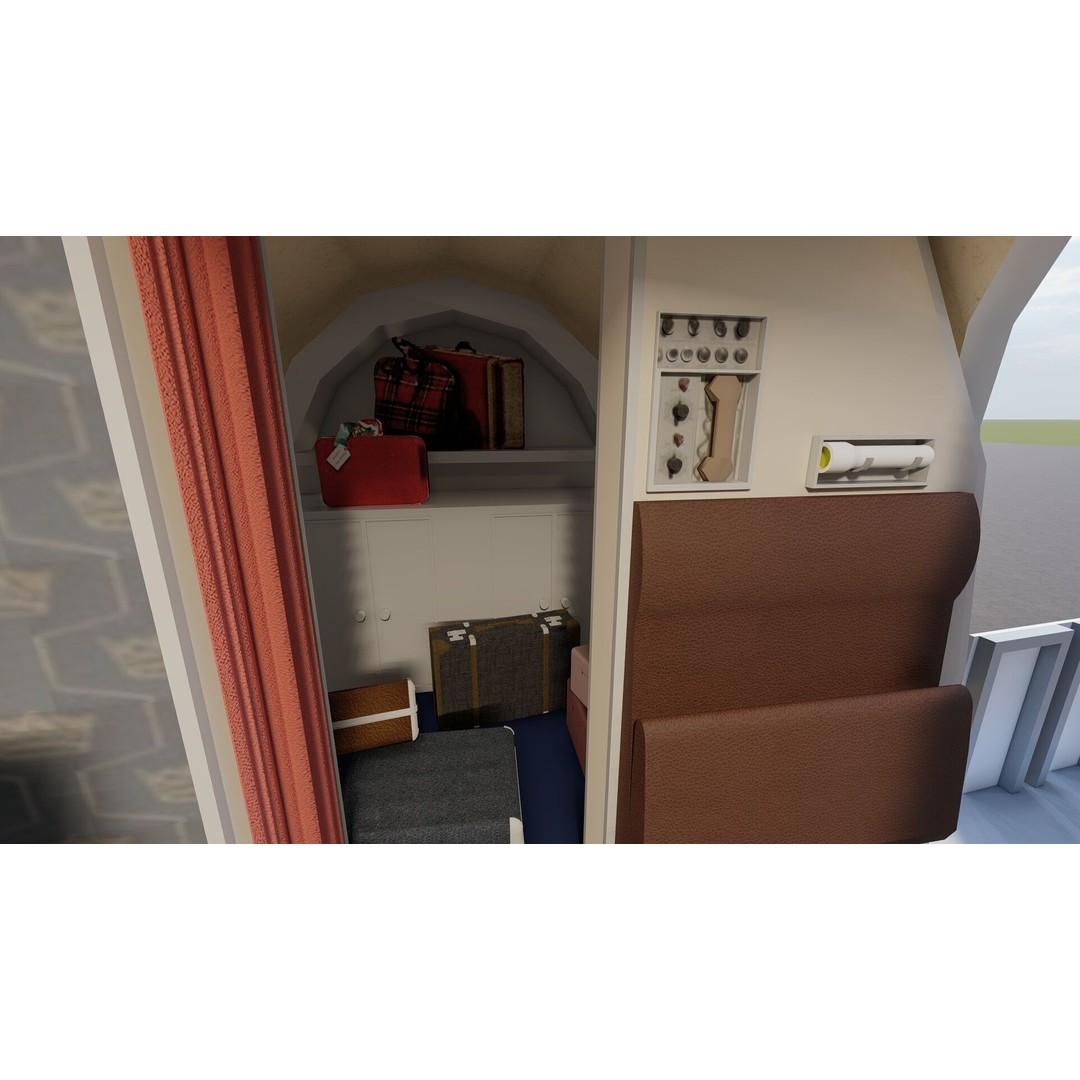 Vickers Viscount V700 & V800 3D Model – Detailed Aircraft, PBR Textures - View 33