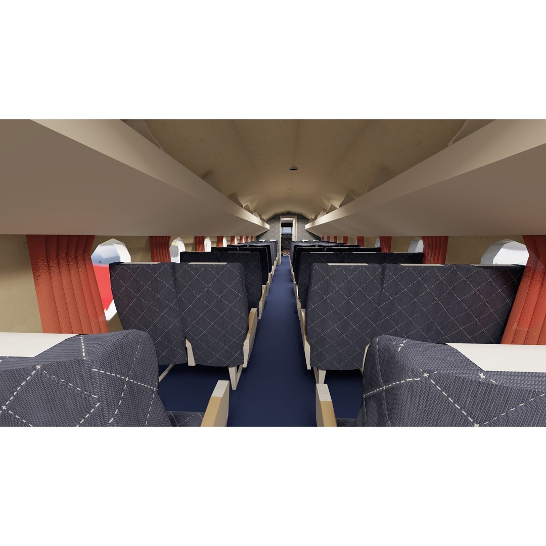 Vickers Viscount V700 & V800 3D Model – Detailed Aircraft, PBR Textures - View 34