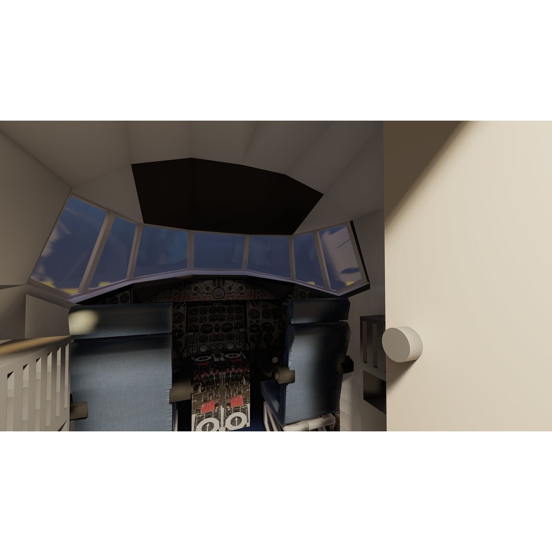 Vickers Viscount V700 & V800 3D Model – Detailed Aircraft, PBR Textures - View 41