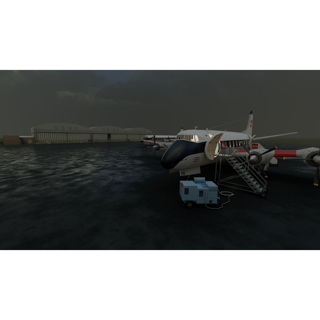 Vickers Viscount V700 & V800 3D Model – Detailed Aircraft, PBR Textures - View 42