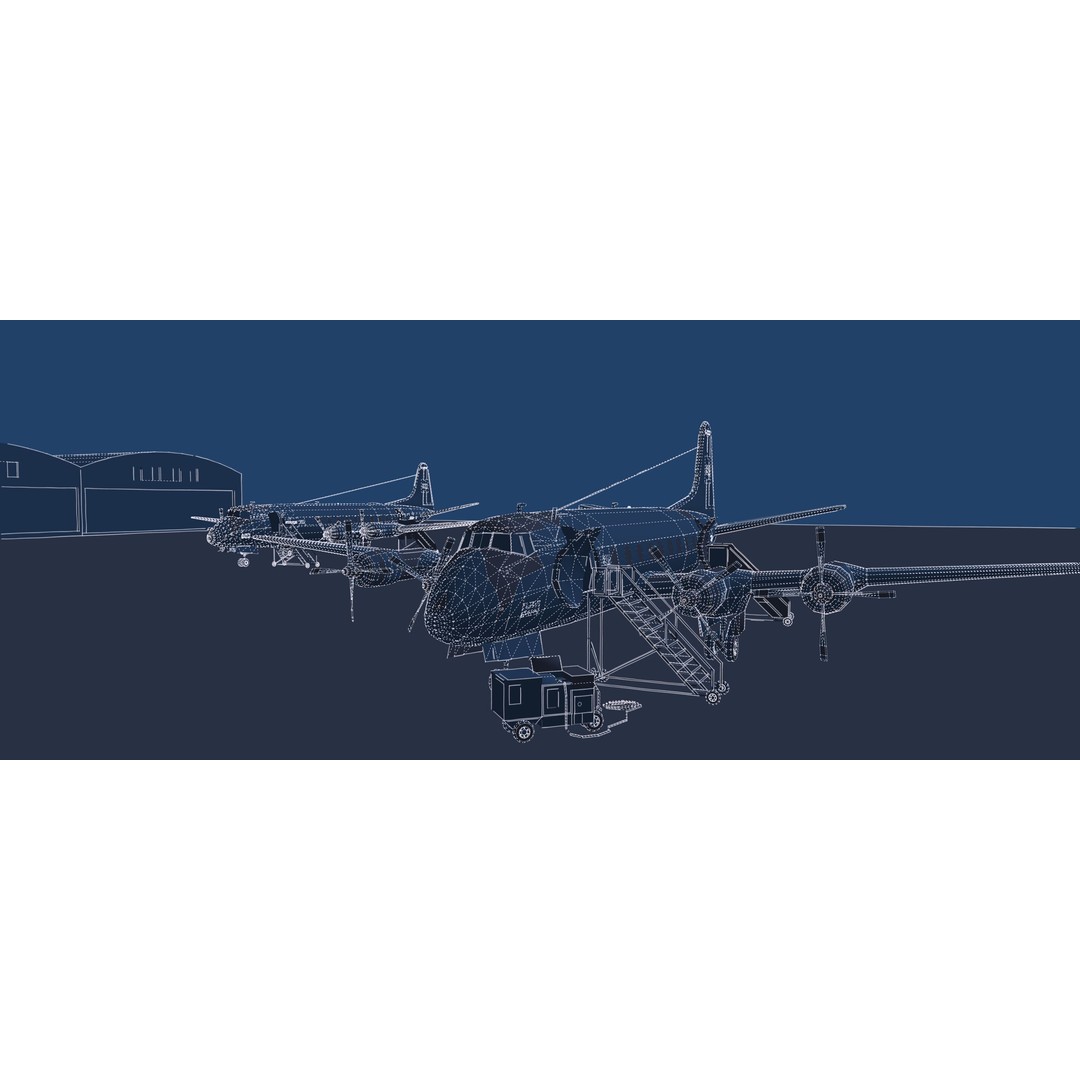 Vickers Viscount V700 & V800 3D Model – Detailed Aircraft, PBR Textures - View 51