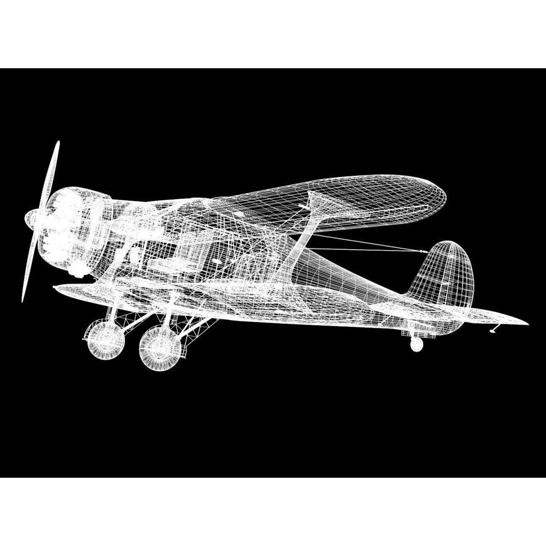 Beechcraft Model D17 Staggerwing 3D Model – High Poly Aircraft, FBX